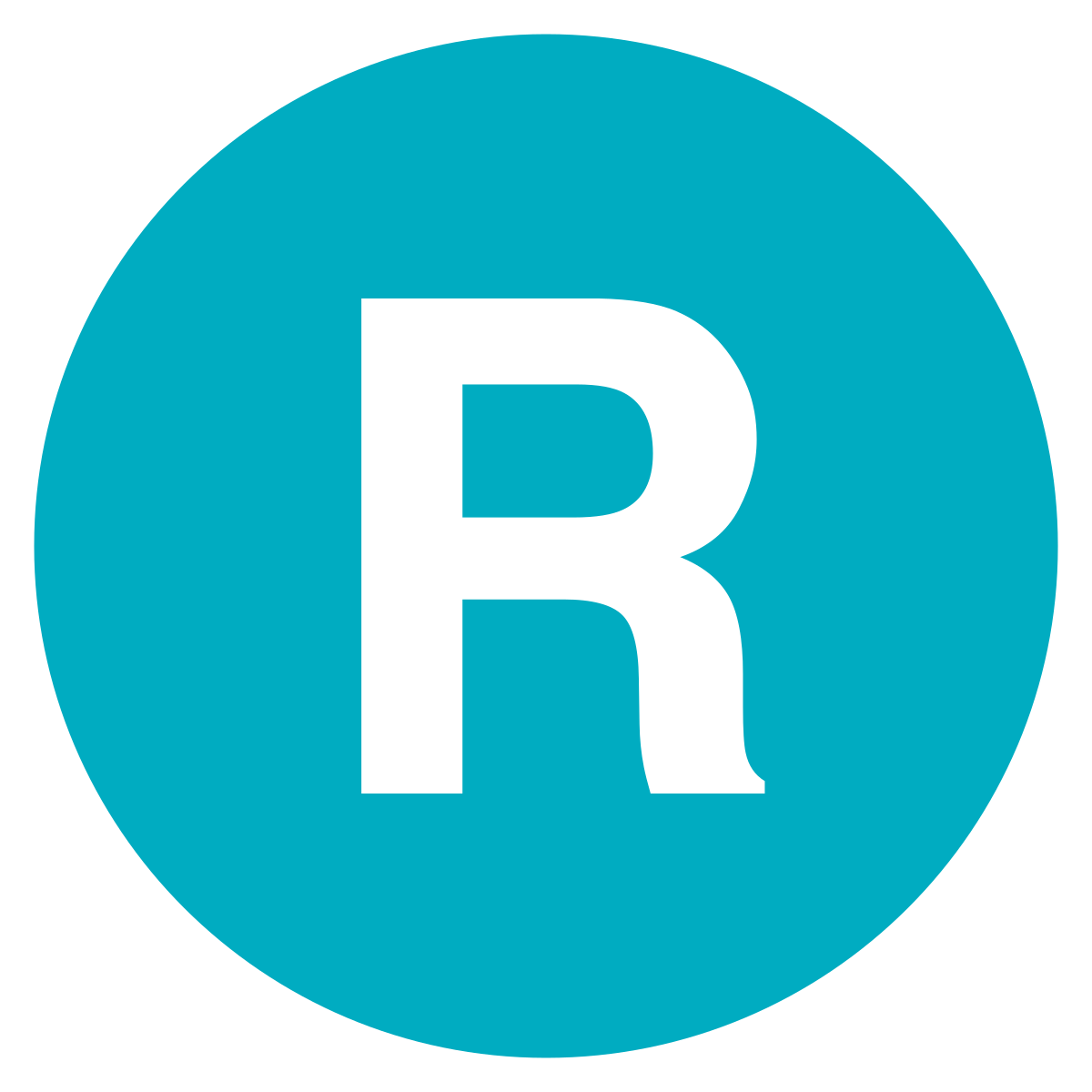 logo in the form of an R